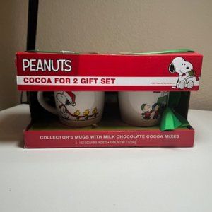 Peanuts Snoopy Cocoa for 2 gift set Collector's MUG new in box